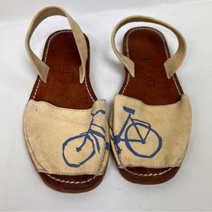 Avarcas Menorcan Bicycle Slingback Sandals Sz 8/39 EU